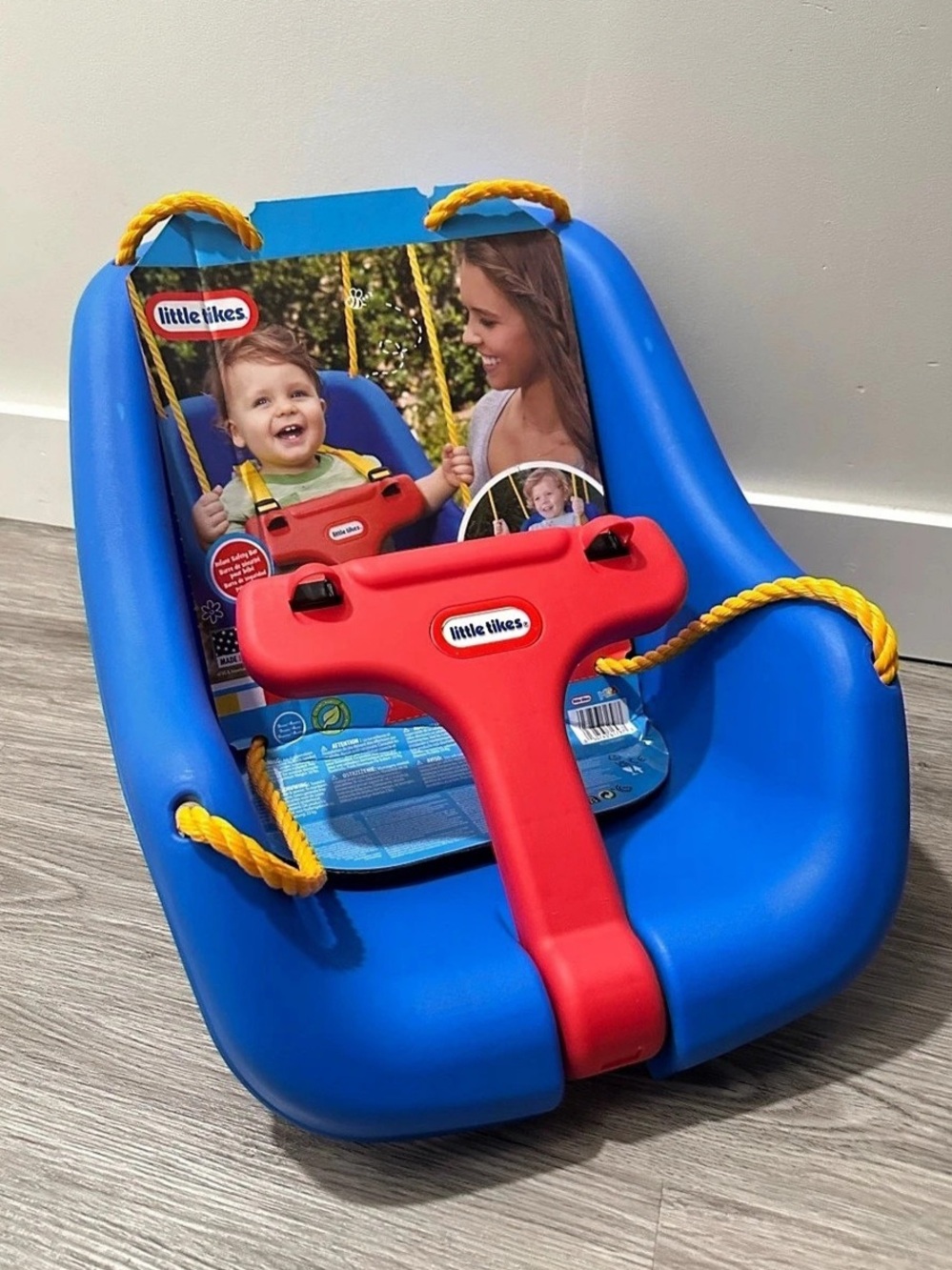 Little Tikes 2-in-1 Snug 'n Secure Swing Blue & Red